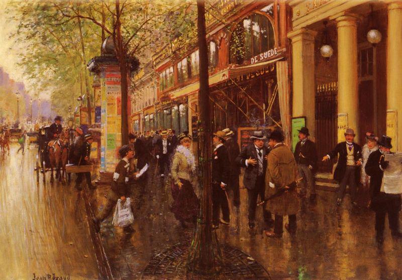 Jean Beraud Les Grands Boulevards Le Theatre Des Varietes